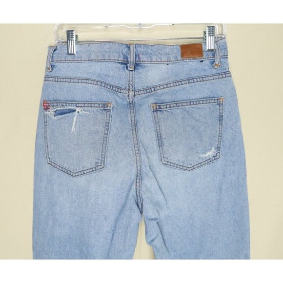 BDG Urban Outfitters Cowboy Jeans Womens 29 Distressed Denim High Rise Raw Hem - Picture 5 of 10